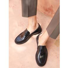 Off The Hook Monro Loafer Formal Casual Slip-On Leather Shoes - Black