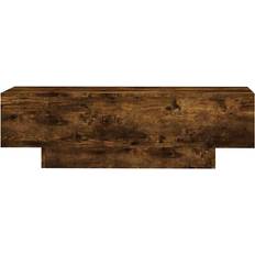 Latitude Run Odea Pedestal Smoked Oak Coffee Table 49.5x100cm