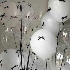 Black Latex Balloons Shein Transparent Bobo Balloons 12-Inch White 92/102pcs