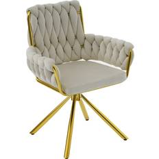 Rotatable Armchairs Canora Grey Avakate Velvet Metal 87 cm H x 63 cm W x 50 cm D Armchair 87cm