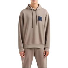 Armani Exchange Organic Cotton A Line Hoodie - Brown