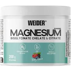 Weider Magnesium Bisglycinat Kelat Citrat Bær 200g