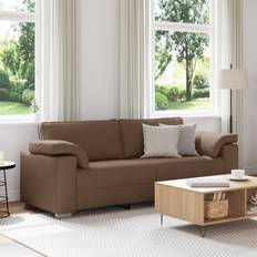 Möbler vidaXL 3-Sitssoffa Brun 178 cm Tyg Soffa 3-sits