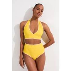 Yellow Bikinis Karen Millen Plunge Bikini Top - Yellow