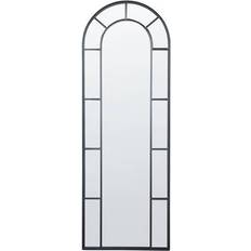 Beliani Mounted Decorative Large 60 x 170 cm Black Crosses Wall Mirror