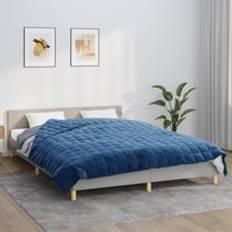Weight Blankets Berkfield Home Weighted 200x225 cm 9 kg Fabric Weight blanket Blue