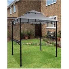 Groundlevel Premium Outdoor BBQ Gazebo One Size Grey