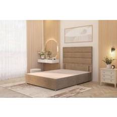 Adjustable Beds on sale Somnior Chambery Divan Frame with 54 Floor Standing Headboard Plush Velvet Small Single Adjustable Bed