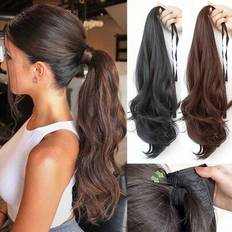 Ponytails Shein Synthetic Long Curly Wavy Ponytail For Women