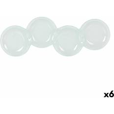 Transparent Serveringsbricka BigBuy Home Premium Snack Tray Set 37 x 11 cm 6 Enheter Serveringsbricka