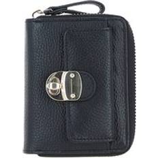 Leather Coin Purses Sorellia Real Leather Purse - Black