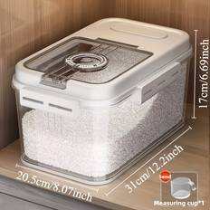 Temu 2 Sizes Airtight Storage Containers Set 10.8l 7.8l Food Container