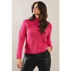 Clothing Wallis Womens Cosy High Neck Jumper - Hot Pink