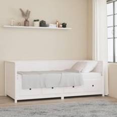 Beds & Mattresses Berkfield Home Day White 80x200 cm Solid Wood Pine Frame Bed