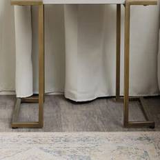 Small Tables on sale Melody Maison Rectangular Metal Black And Gold Framed Side One Size Small Table