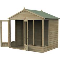 Forest Garden Medium Cabin Forest Garden Forest Beckwood Apex Summerhouse 8 x 6 ft (Building Area )