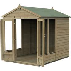 Summer house shed Forest Garden Beckwood Apex Summerhouse 6 x 8 ft (Building Area )