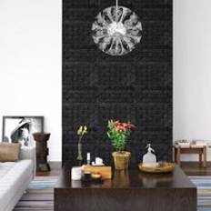 3D Wallpaper Bricks Self-adhesive 10 pcs Black