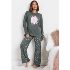 Pyjamas PixieGirl Disco Diva Slogan Pyjama Set - Grey