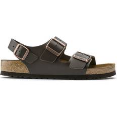 Birkenstock natural leather Birkenstock Milano Natural Leather - Dark Brown