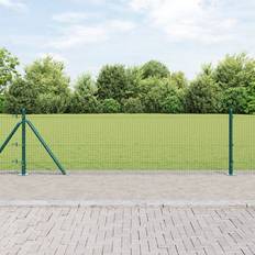 vidaXL Metal Fence Post Set Of 2 10 M 1,000cm W x 50cm H x 2.5cm D