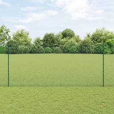 Hegn på tilbud vidaXL Vibreret Trådhegn med 5 U-poster 1,4x10 m Grøn