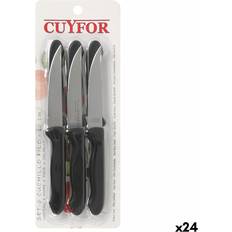 Knivblock Knivar Cuyfor Filo Svart Silver 6-delat Knivset Knivset