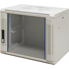 Deltaco Apparatskåp Deltaco Toten 19 Inch Väggskåp 9U 600x450 Vit