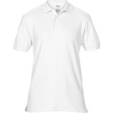 Mens Hammer Plain Pique Polo Shirt - White