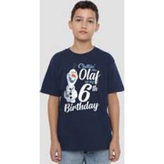 Frozen Chillin Like Olaf 6Th Birthday Kids T-Shirt - Navy