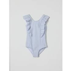 Polarn O. Pyret Swimwear Polarn O. Pyret Striped Seersucker Swimsuit - Blue