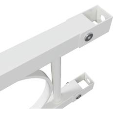 vidaXL Staketpanel Vit 1.7x0.8 m Stål