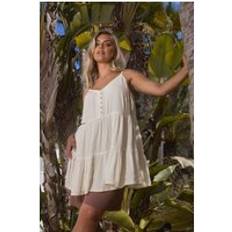 Beige - Women Tank Tops Yours Swing Vest Top - Cream