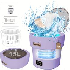 Top Loaded Washing Machines Temu Portable Washing Machine 15L Mini And Dryer