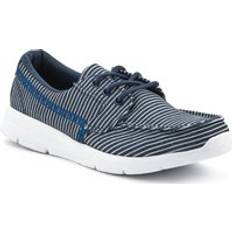 Blue - Women Moccasins Pavers Ladies' Lace-Up Moccasins - Navy