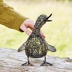 The Small Quacking Duck Wire Garden Ornament One Size Bronze