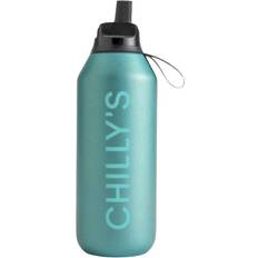 Chilly's bottle Chilly’s Bottiglia Termica Sport Flip Series 2 Mate Metalic Atlantis 500ml Borraccia