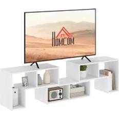 Homcom White Benches Homcom Extendable Free Combination Unit 134m-180cm TV Bench