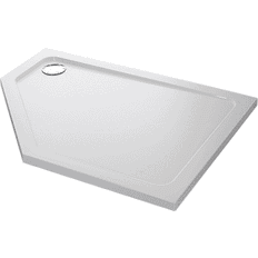 Showers Mira Flight Low Pentagonal Shower Tray 1200mm x 900mm White Please