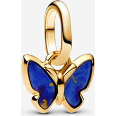 Blue Charms & Pendants Pandora Butterfly Mini Dangle Charm - 14k Gold Plating