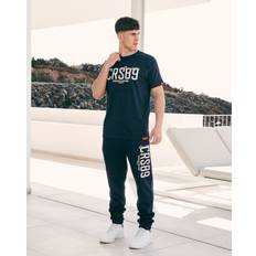 Clothing Crosshatch Ellsworth T-Shirt - Navy