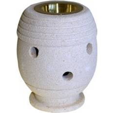 Oil Lamps Ancient Wisdom Stone Burner Classic White One Size Oil Lamp