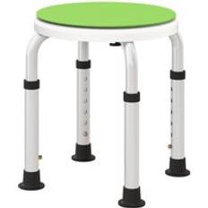 Green Shower Stools Homcom 360 Degree Swivel Shower Stool