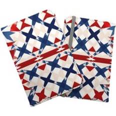 Passport Covers Warren Reed American Flag Abstract Pattern Passport Cover - Blue