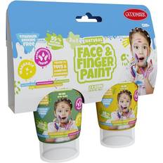 Gröna Fingerfärger Boti Natural Face Fingerpaint Tube Green Yellow 2x65ml
