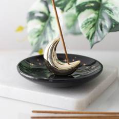 Gold Candle Holders Something Different Gold Crescent Moon Incense Stick Candle Holder