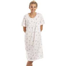 Camille Nightgowns Camille Women's Floral Dot Print Nightdress - Comfortable