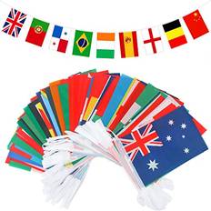 Flags on sale G2PLUS Intermational Flags Bunting 25 M 14x21 cm