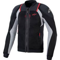 Alpinestars Troop-Air Pro MC-Jakke - Svart Grå Knallrød Herre