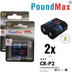 PoundMax CRP2 6V Lithium Power Photo Battery